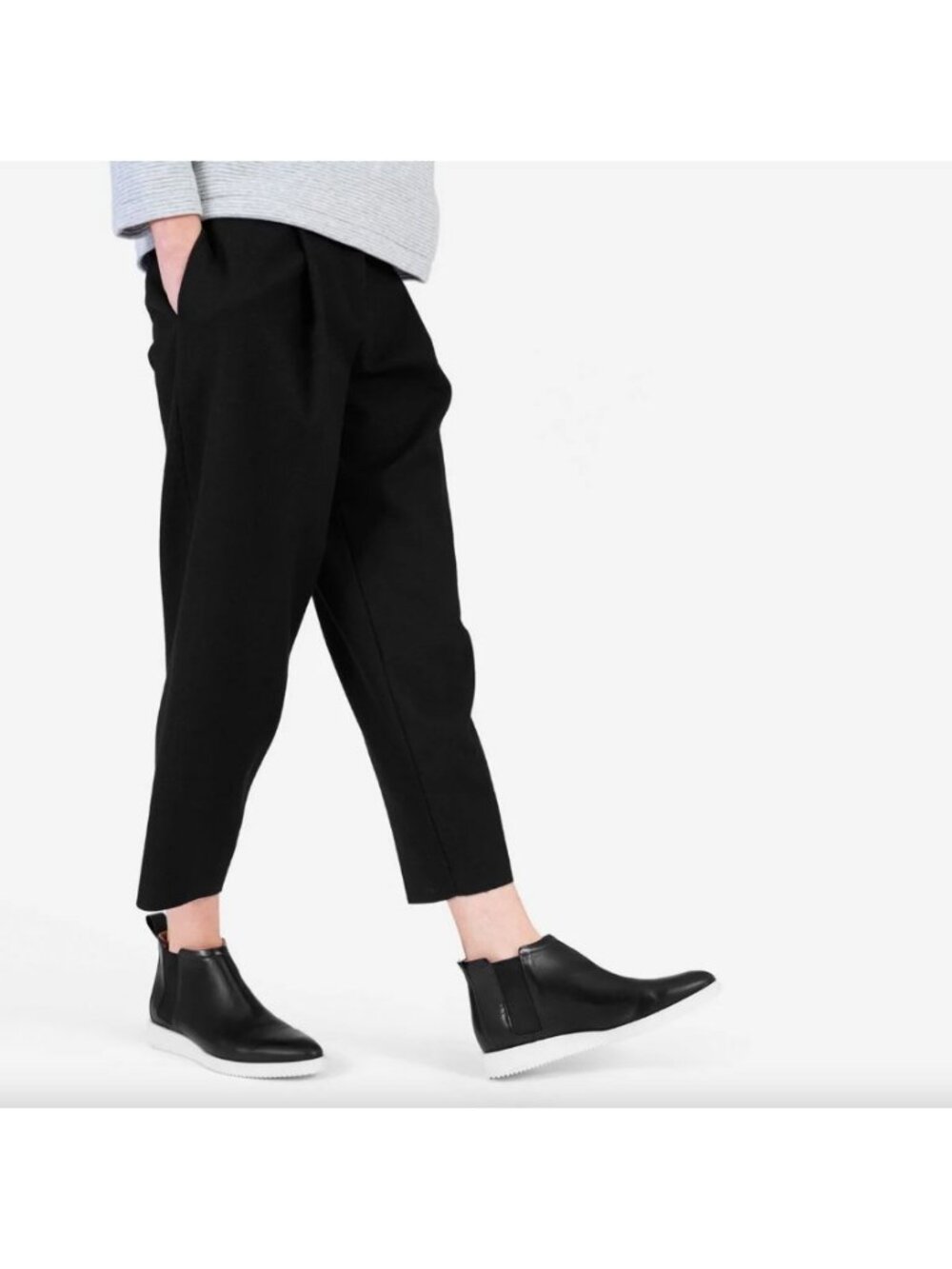 Everlane Women's Black The Street Ankle Boot Sz 10